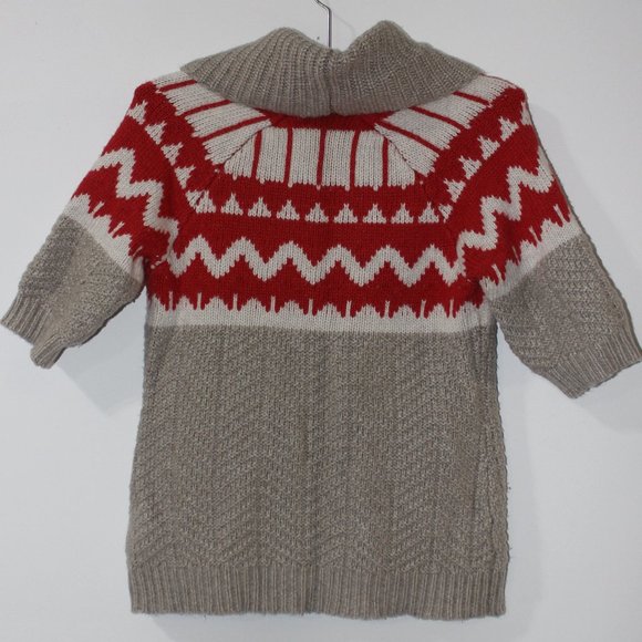 🧡 VTG Old Navy Shawl Cardigan Sweater Size Small Short Sleeve - Picture 5 of 6